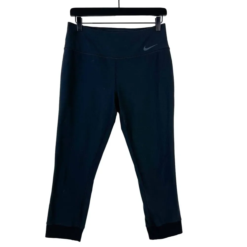 Nike Dri-Fit Womens Power Legend Capri Tights High Rise Black 21